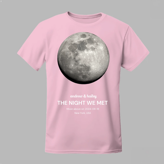 The Moon & Date we Met Tee